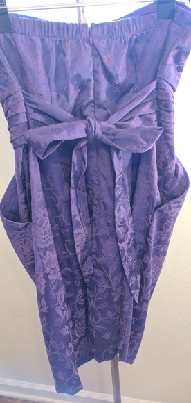 Knee Length Purple Dress with Pockets 👗 - Picture 5 of 13